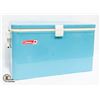 Image 1 : VINTAGE COLEMAN BLUE METAL COOLER