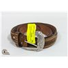 Image 1 : NOCONA WESTERN LEATHER BELT. SIZE 36