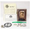 Image 1 : FLAT OF BABE RUTH COLLECTIBLE PINS AND PLAQUE
