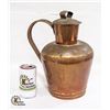 Image 1 : LARGE COPPER PITCHER WITH LID.