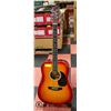 Image 1 : KONA HANDCRAFTED ACOUSTIC GUITAR WITH METAL STAND