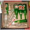 Image 1 : BOX OF VINTAGE COCA-COLA, PEPSI & 7UP BOTTLES