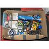 Image 1 : BOX W/ VARIOUS TOYS AND NERF GUN