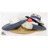 Image 1 : BOX OF 4 VINTAGE WOMENS SUMMER HATS