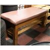 Image 1 : VINTAGE WOOD FRAMED MASSAGE TABLE- 58" X 29" X 25"