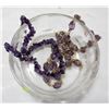 Image 1 : PAIR OF GENUINE AMETHYST GEMSTONES NECKLACES