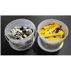 Image 1 : PAIR OF 4L PAILS FILLED WITH ASSORTED LEGO