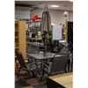 Image 1 : OUTSIDE TABLE, 4 CHAIRS AND UMBRELLA SET