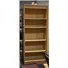 Image 1 : WOOD 5 SHELF BOOKCASE- BLONDE COLOR-