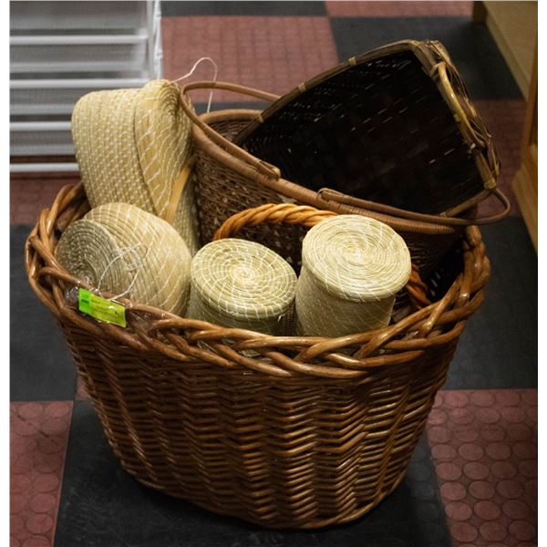 BASKETS- BOX LOT ASSORTED
