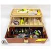 Image 1 : ESTATE FISHING TACKLE BOX FULL OF TACKLE