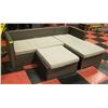 Image 1 : WICKER STYLE PATIO COUCH WITH CHAISE + A MOSQUITO