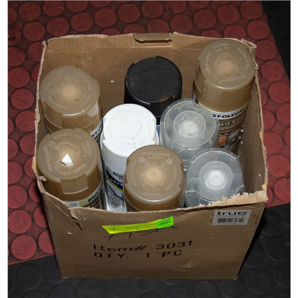 BUNDLE OF SPRAY PAINT CANS
