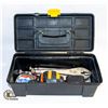 Image 2 : TOOL BOX W/ MEASURING TAPES AND VISE GRIPS