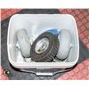 Image 1 : LOT OF MISCELLANEOUS LARGE CASTORS AND 1 DOLLY