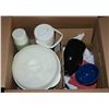Image 1 : CAMPING PACKAGE: POTS, DISHES, CARAFE,