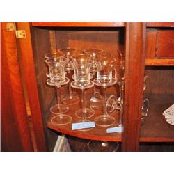 Eleven Stemmed Glasses (2 Broken)