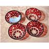 Image 1 : Four Ruby Red Bowls