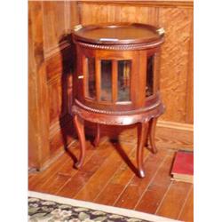 Round Drum Serving Table