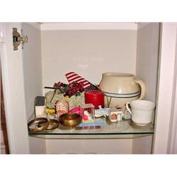Assorted Items on Shelf