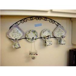 Dishes Hanging on Wall