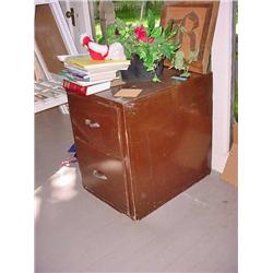 Two Drawer File Cabinet/Contents