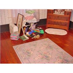 Assorted Items/Rug