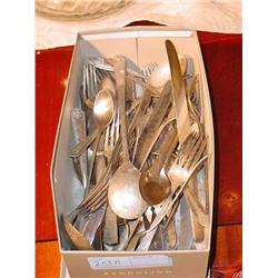 Box of Old Silverware