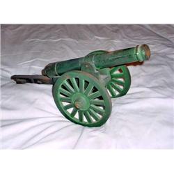 Green Cast Iron Cannon