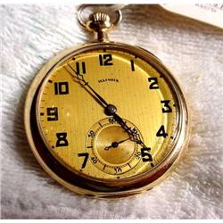 Open Face Pocket Watch Illinois "The Garland"