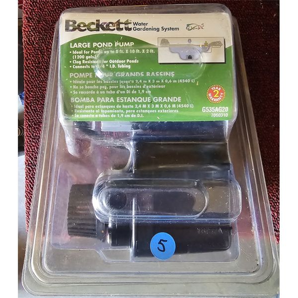 NEW BECKETT LARGE POND PUMP