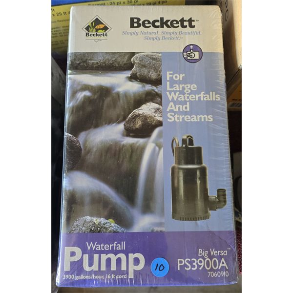 NEW BECKETT 3900 GALLON WATER PUMP