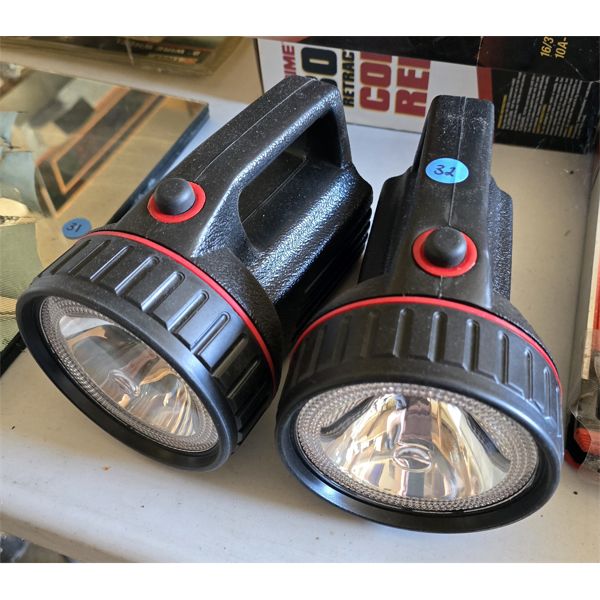 TWO FLASHLIGHTS