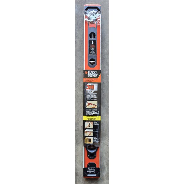NEW GECKO GRIP BLACK & DECKER 24" LEVEL