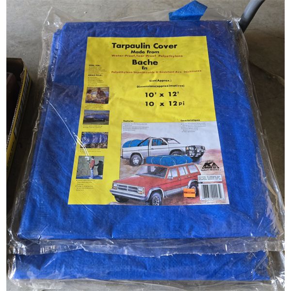 TWO NEW 10' X 12' TARPS