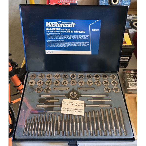 MASTERCRAFT TAP & DIE SET 