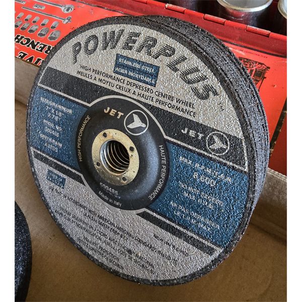 9 NEW POWERPLUS 7" X 1/8" X 7/8" GRINGING DISCS