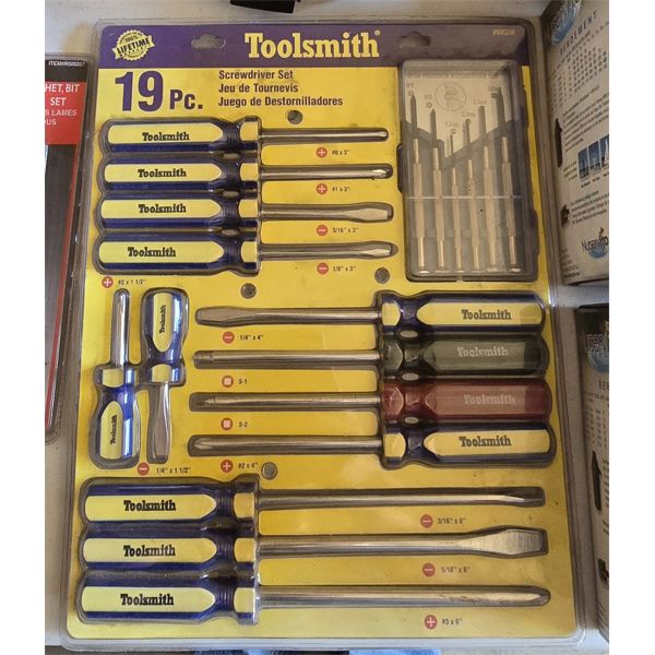 TOOLSMITH 19PC SCREWDRIVER SET