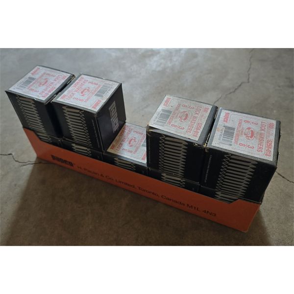 NINE BOXES 3/8 LOCK WASHERS