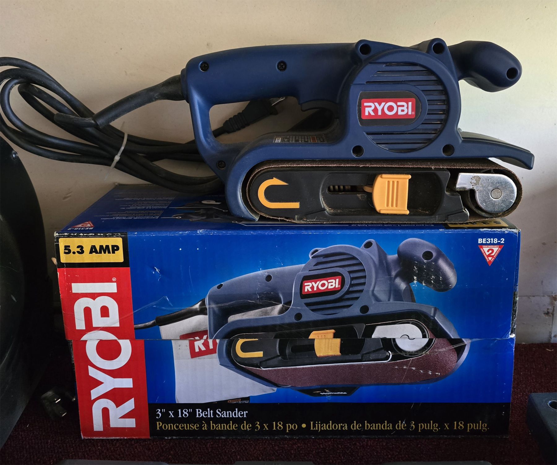 RYOBI 3 X 18 BELT SANDER ryobi-3-x-18-belt-sander