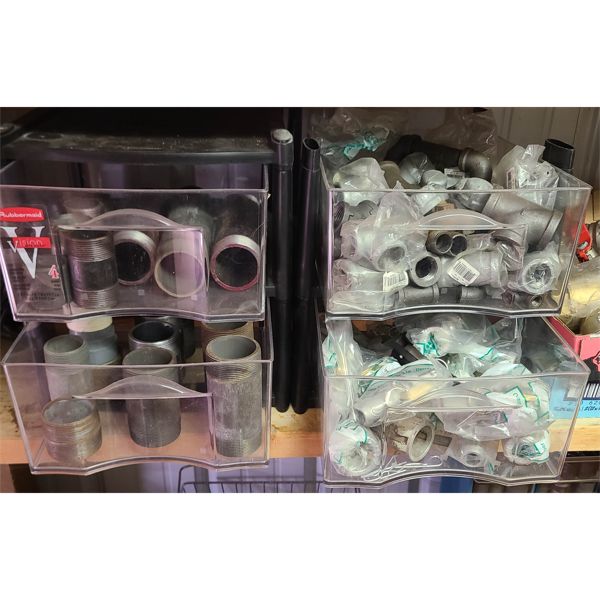 2 BINS ASST PIPE FITTINGS