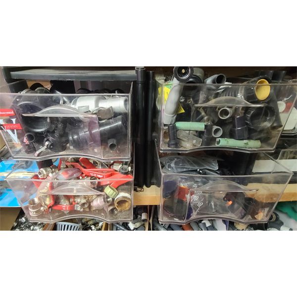 2 BINS ASST PIPE FITTINGS ETC