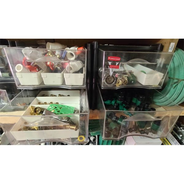2 BINS ASST PIPE FITTINGS ETC