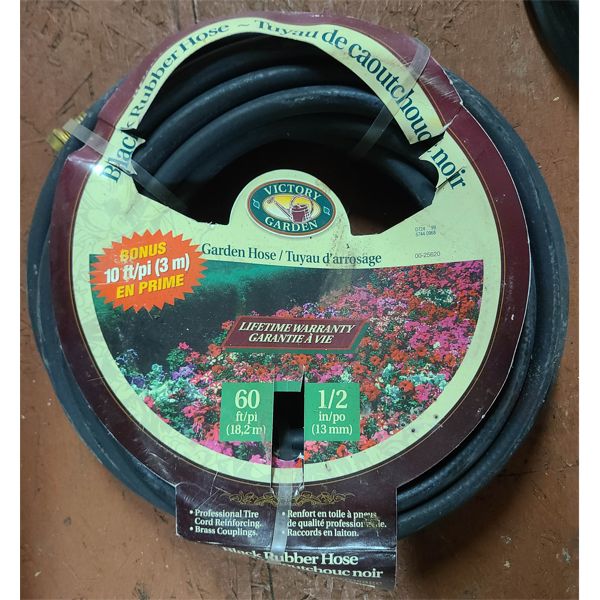 60 FT RUBBER GARDEN HOSE