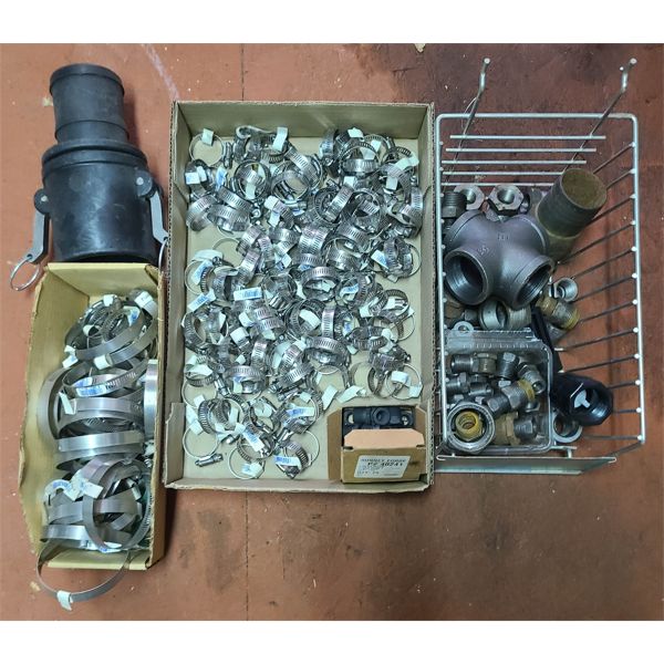 ASST. HOSE CLAMPS & PIPE FITTINGS