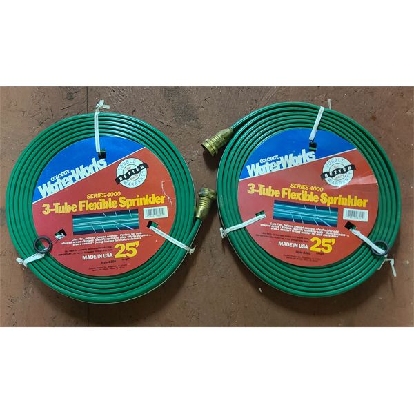 2 X 25 FT 3 TUBE FLEXIBLE SPRINKLER HOSE