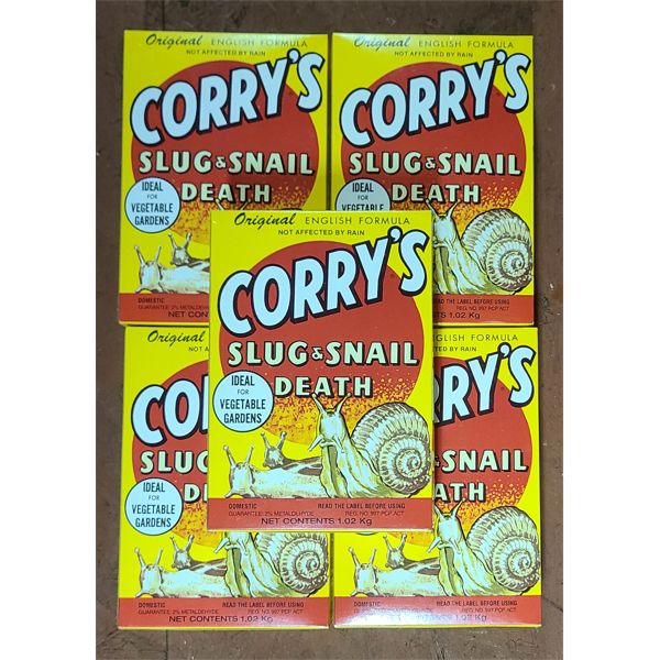 5 BXS X 1.02KG CORRY'S SLUG & SNAIL DEATH