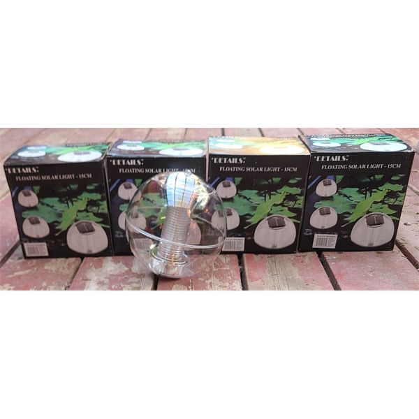 4 DETAILS FLOATING SOLAR LIGHTS