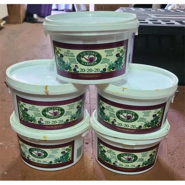 5 X 2 KG VICTORY GARDEN 20-20-20 ALL PURPOSE FERTILZER