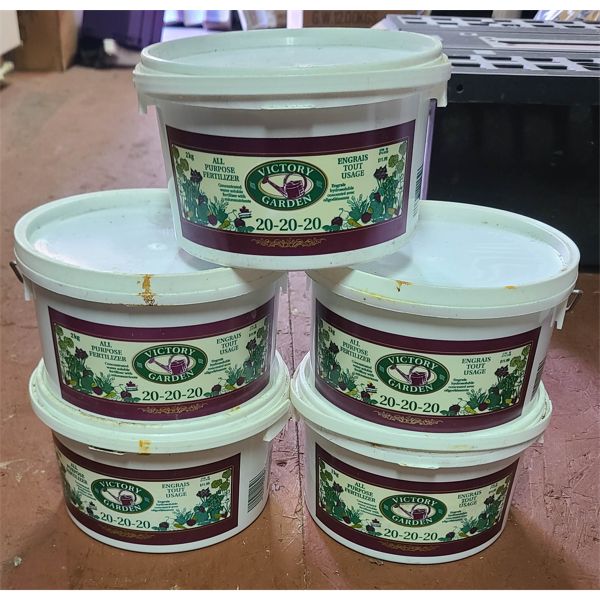 5 X 2 KG VICTORY GARDEN 20-20-20 ALL PURPOSE FERTILZER